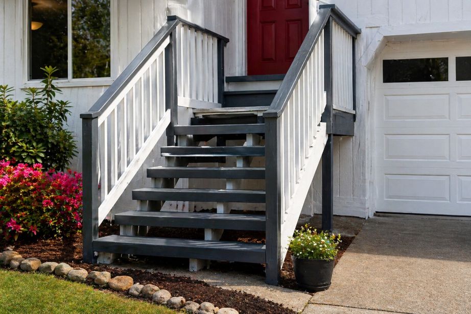 Exterior Staircase and Railing Painting
