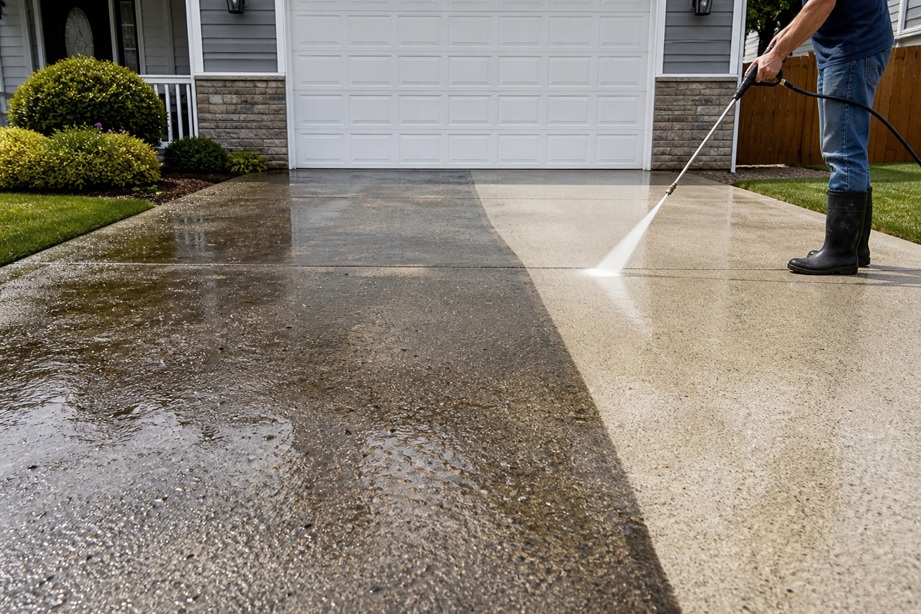 Driveway Pressure Cleaning in Tacoma and Bonney Lake: A Simple Upgrade That Makes Your Home Look New