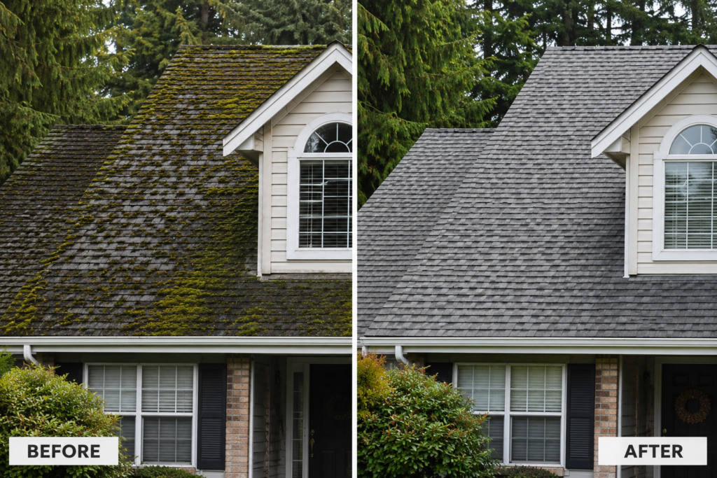 Roof Cleaning Before Exterior Painting: Why Tacoma Homeowners Should Never Skip This Step