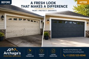 Garage door painting Bonney Lake