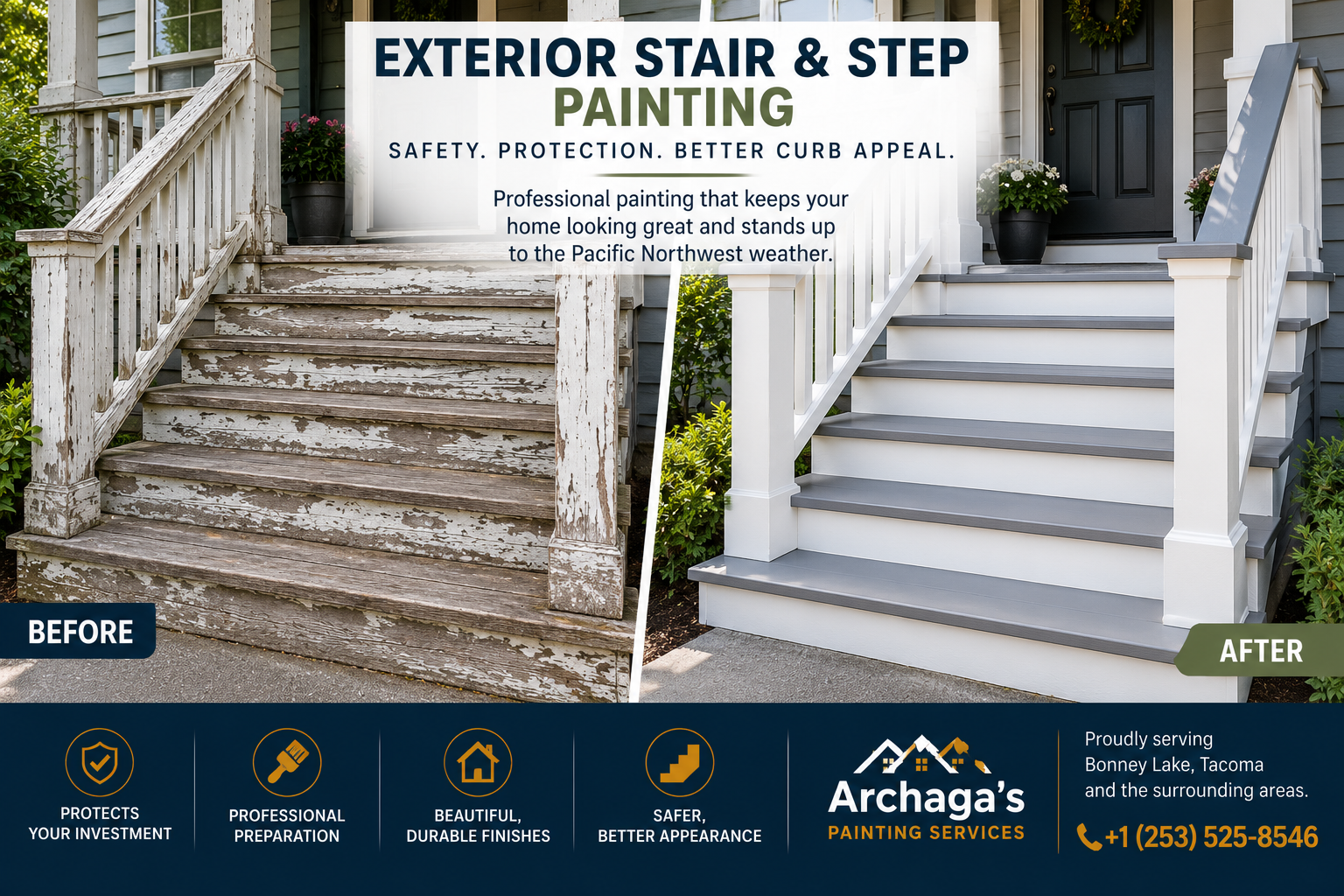 Exterior Stair and Step Painting